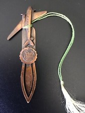 Vintage Bronze Florida State Seal Book Marker