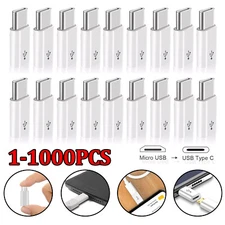 Lot Type-C Adapter to Micro USB data converter Connector Android Charger Cable