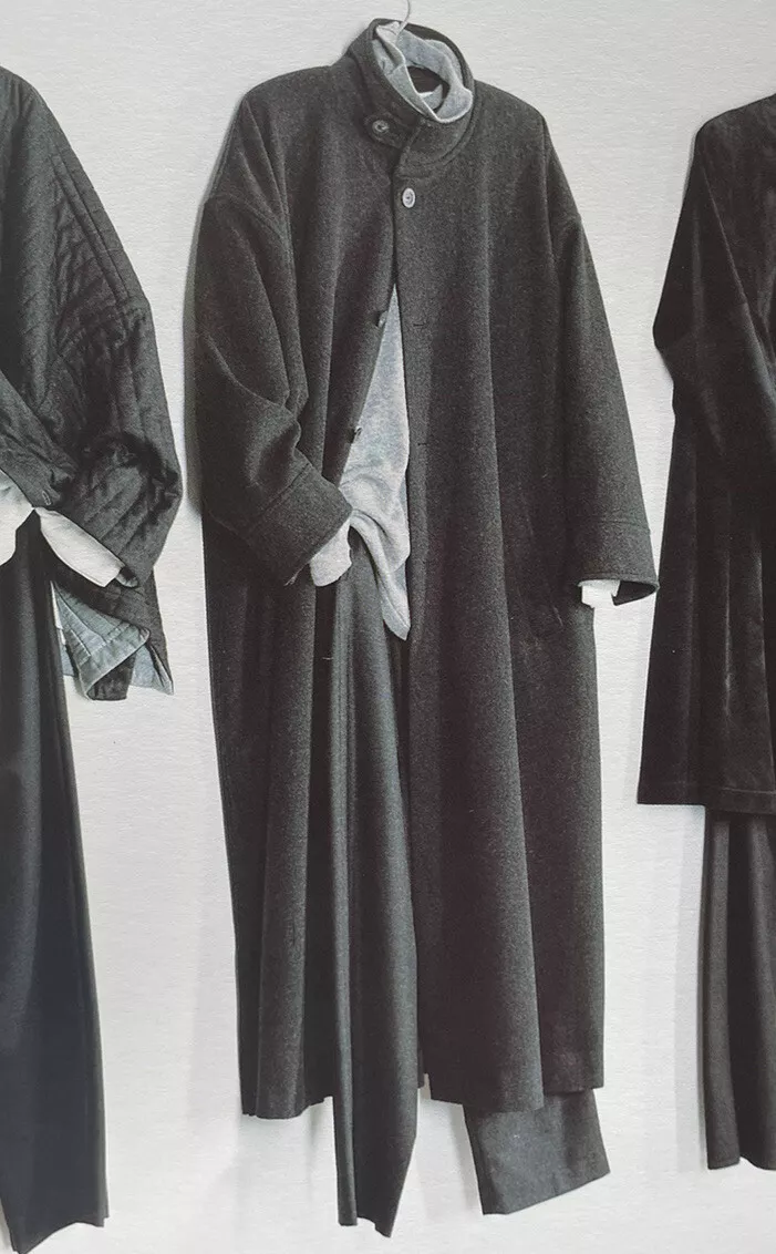 Eskandar O/S 0 CHARCOAL BLACK Cashmere Wool Full Oversized Long Exquisite Coat