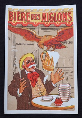 Altes Etikett BIER DER ADLER Pyrogen Adler Adler Bier Beer Label