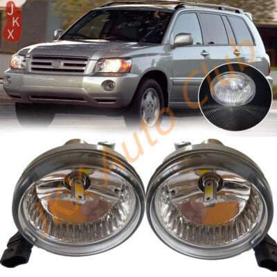 2X LED Fogs Lights Lamps w/ LED Bulb s For Toyota Highlander 2004 2005 2006 2007