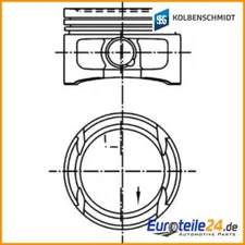 Piston Kolbenschmidt 99562620 for VW Polo Polo sedan