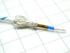 CAVO SCHERMATO 1XAWG18 KAPTON/TEFLON BIANCO RIGA BLU RAME OFHC ARG. 2MICRON #