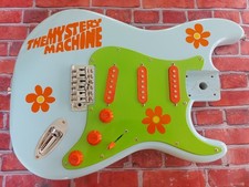 Custom Mystery Machine Scooby Doo Loaded Guitar Body One of a Kind Guitar Art!