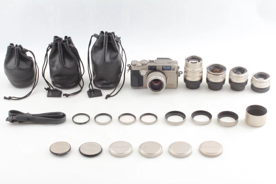 🎦5 Lens【 N MINT 】Contax G2 35mm Film Camera + 21 28 35 45 90 w/ Case From JAPAN - Image 3 of 4