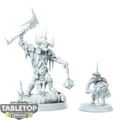 Orruk Warclans - Killaboss with Stab-grot - grundiert