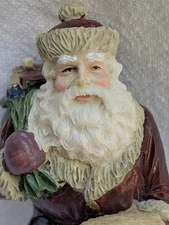 ST. NICK HP FIGURE W/ TOY SACK TREE HOUSE LOCOMOTIVE CLOWN CANDY CANE HORSE LIST