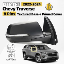Side Mirror For 2022-2024 Chevy Traverse Wturn Signal Blind Spot Right 8 Pins Side Mirror For 2022-2024 Chevy Traverse Wturn Signal Blind Spot Right 8 Pins