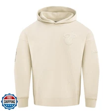 Pro Standard Mens NBA Miami Heat Neutral Fleece Pull Over Hoodie 