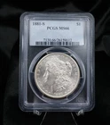 1881-S Morgan $1 Dollar Silver Dollar Coin PCGS MS66 San Francisco CN925