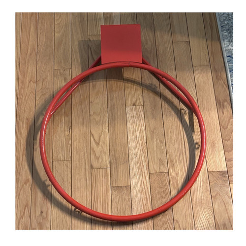 Red Steel Basketball Rim/Hoop 18 in Diameter w/ Mounting Plate, nba regulation