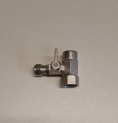 ISIWater  927 T - Wasseranschluss Absperrhahn 1/2'' - Schlauch 3/8'' Umkehrosmose