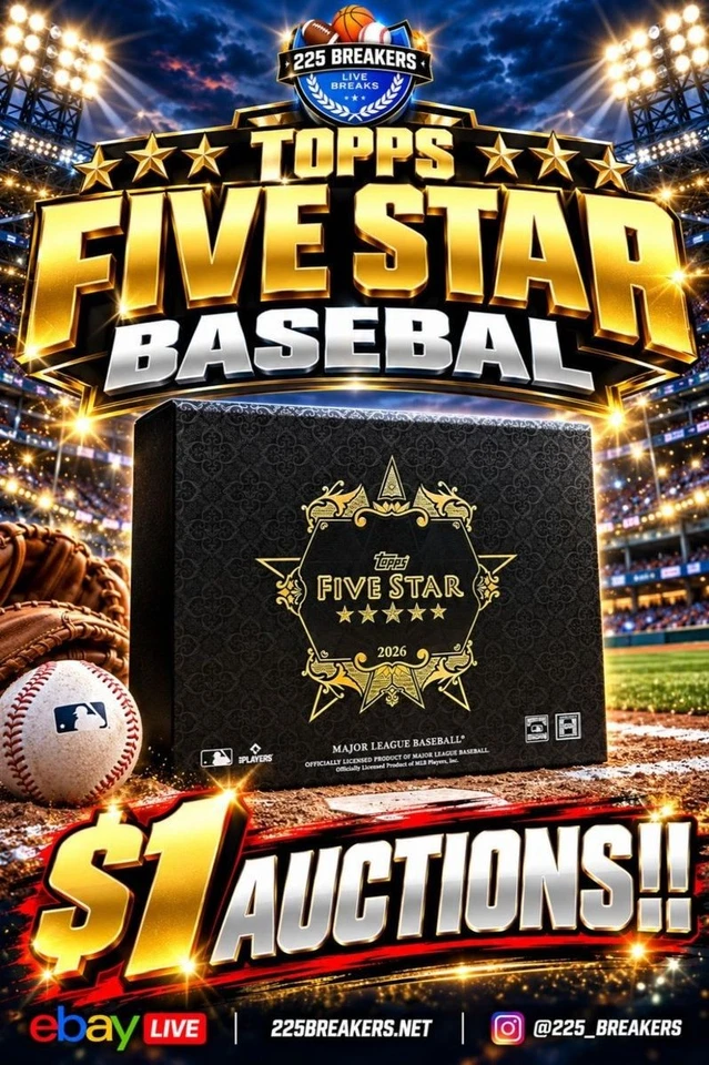 TOPPS FIVE STAR BASEBALL AUCTIONS!