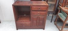 Chinese Antique Rosewood Hallway Cabinet With Drawers