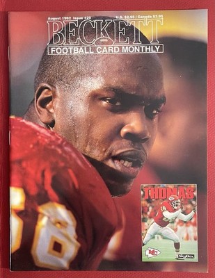 Beckett Football Card Monthly August 1992 Derrick Thomas NEW Condition