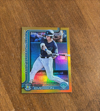 Colt Emerson 2025 Topps Pro Debut Gold PD-33 Aquasox Seattle Mariners /50