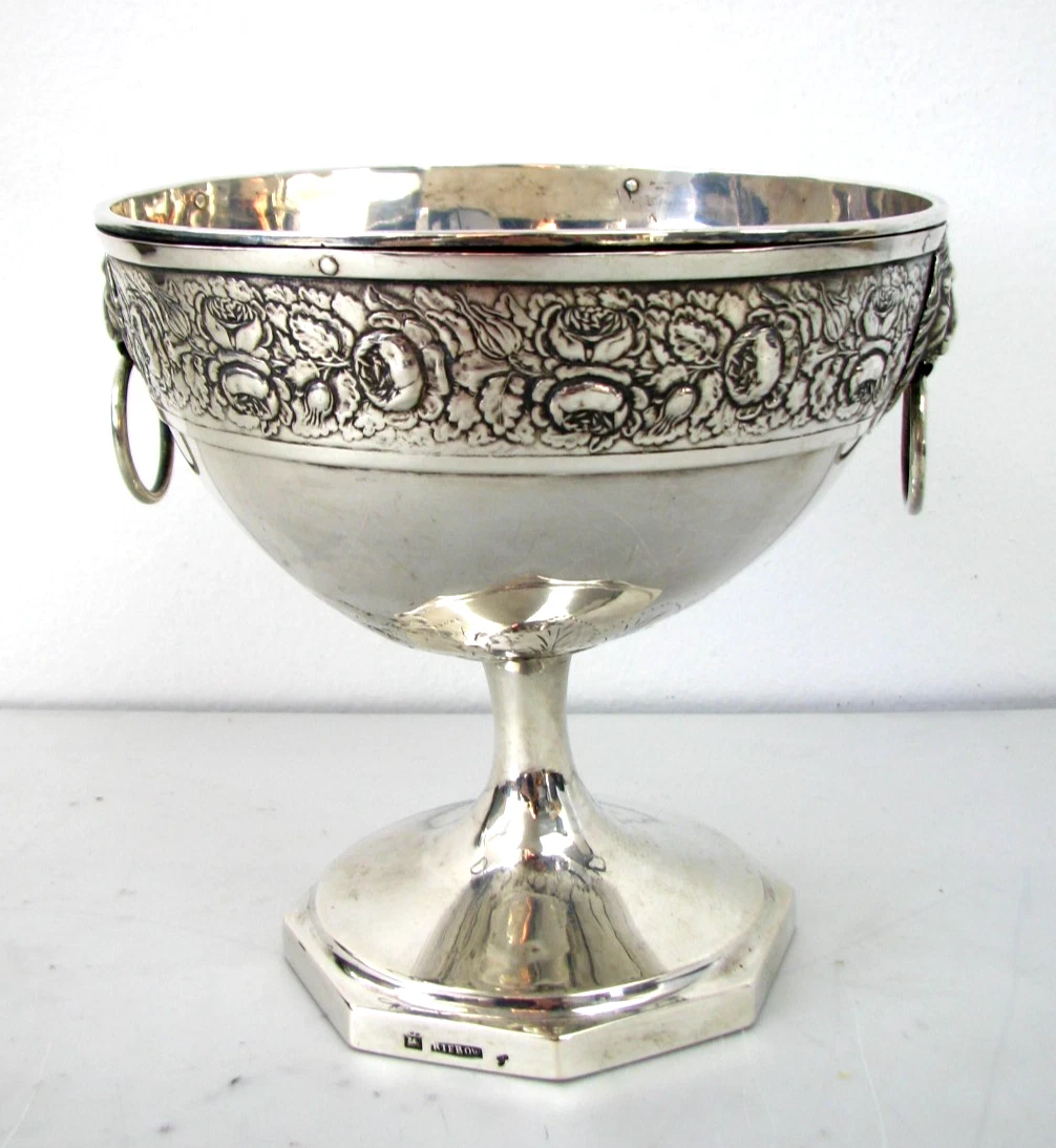 【英国】 ライオンのボウル / センターピース【シルバープレート】直径18cm Lion Bowl Silver Antiques for sale | eBay