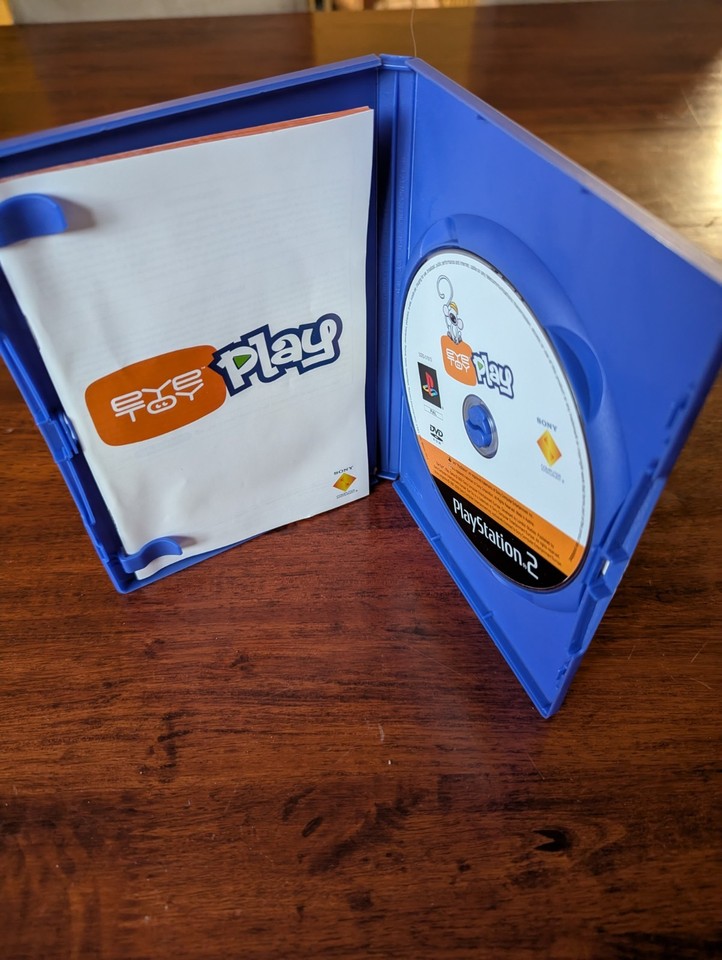 Pack PS2 EyeToy Play Avec Caméra + 2 Pompons - Neuf Sous Blister - Jeu De Mouvement