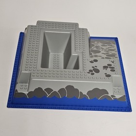 Lego Gray Blue Raised Baseplate - El Dorado Fort 6276/Trading Post Lego 6277