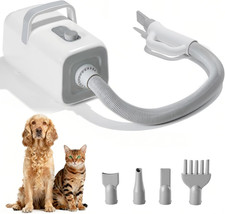 Dog Hair Dryer, 1550W High Velocity Pet Blow Dryer with Heater for Grooming, Spe
