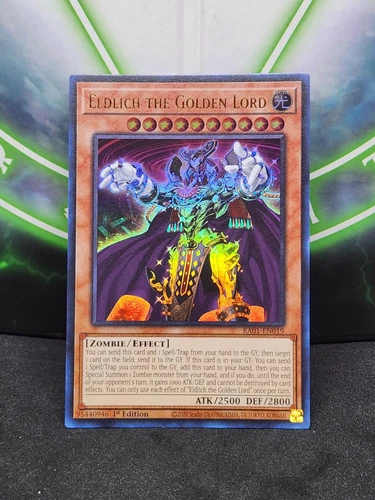 Yugioh Eldlich The Golden Lord RA01-EN019 Ultra Rare 1st Ed NM