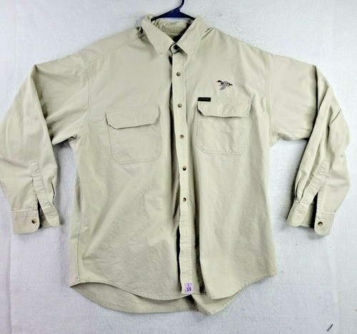 Vintage Woolrich Mens XL Beige Denim 