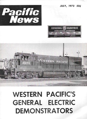 Pacific News Ju 1973 Western Pacific's GE Demonstrators CP Budd RDC-2 Triebwagen
