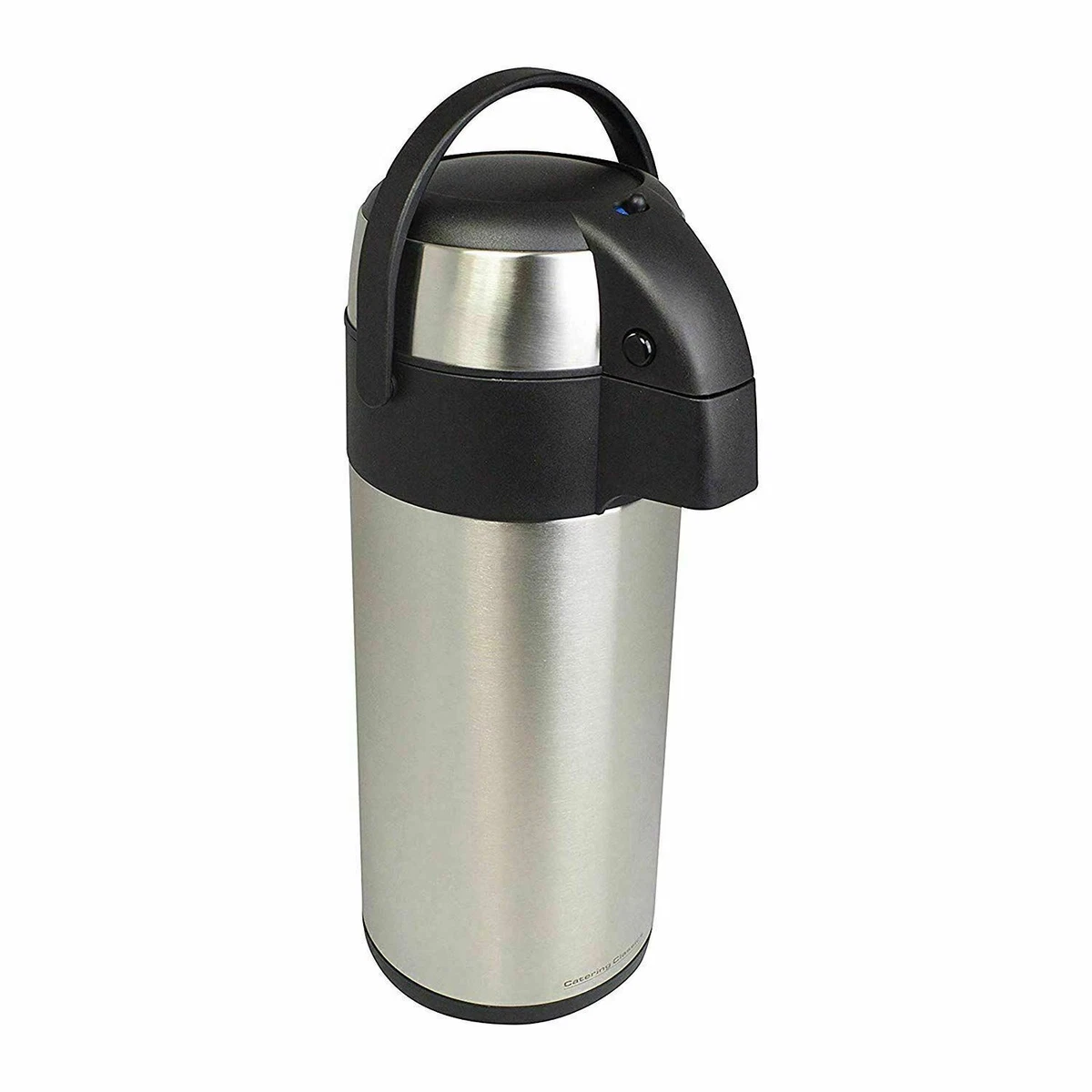 5LTR THERMOS AIRPORT FLASK PUMP ACTION VACUUM THERMAL STAINLESS STEEL NEW