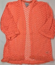 Disney D-Signed Neon Orange Swim Coverup Girls Size M 10/12