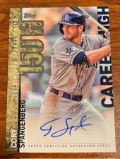 2015 Topps Series 2 Career High Autograph #CHA-CSP Cory Spangenberg Used