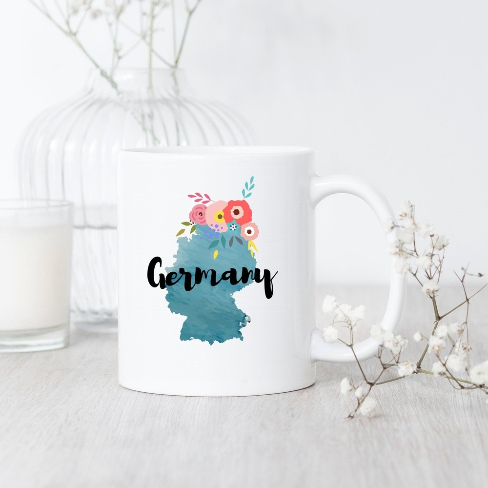 German Pride Coffee Mug with Germany Map – Patriotic Gift  