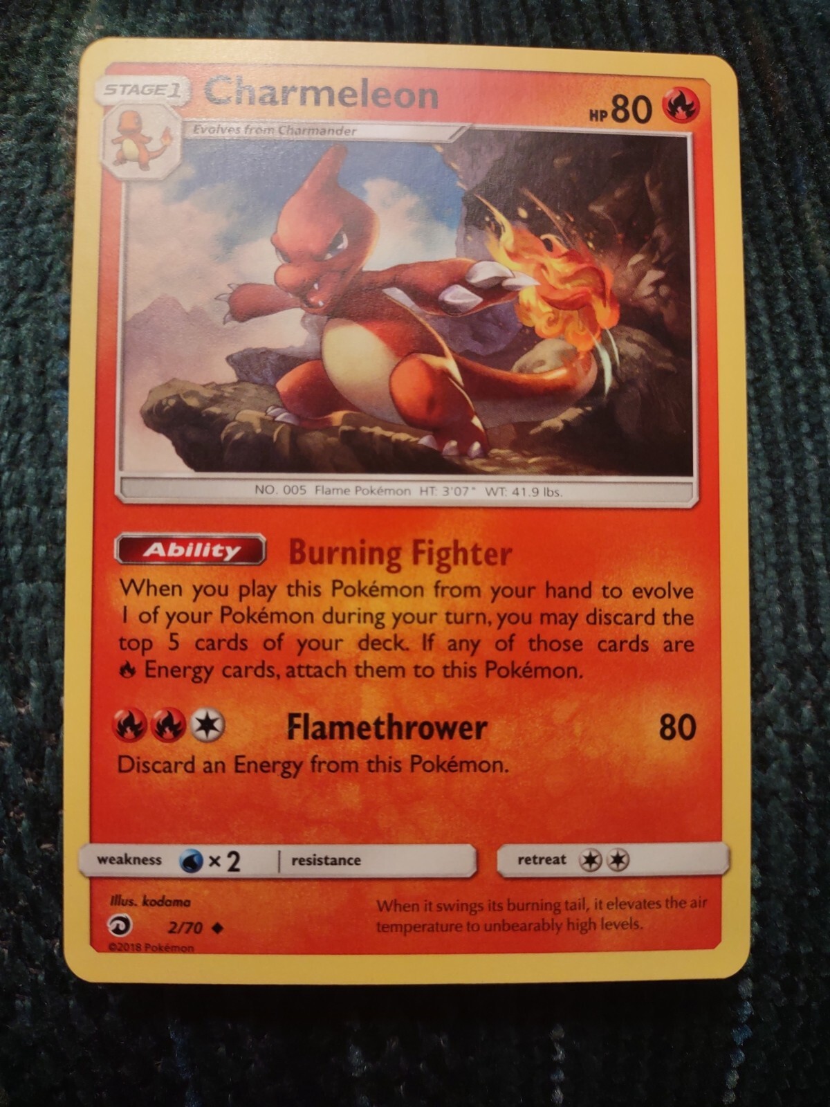 Pokemon - Charmeleon - 2/70 - Dragon Majesty - Uncommon - Near Mint