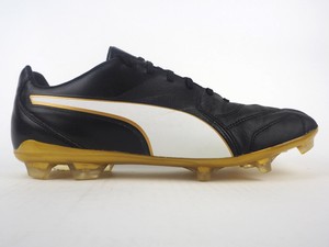 all black leather football boots