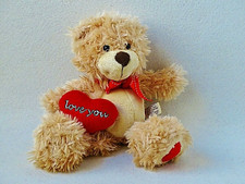 Morgenroth Teddy Bär Herz LOVE YOU Schlenker Stofftier Plüschtier Kuschel (T185)