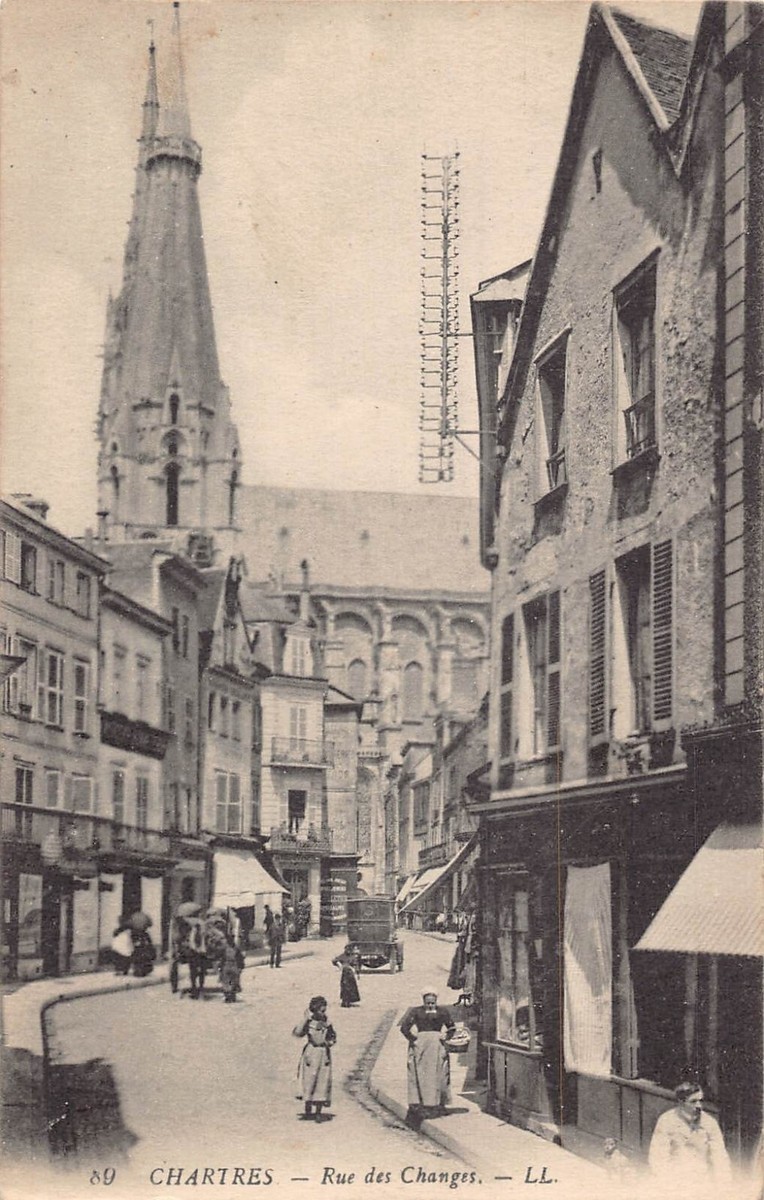 古い小径　シャルトルにて A192 France Chartres Rue des Changes Street vintage postcard | eBay