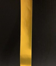 Yellow Gold Chrome 1  Full Size Football Helmet Stripe Decal High Quality.