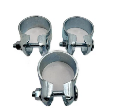 3 x HJS Auspuffschelle Breitbandschelle Schelle Typ VAG Ø 50 mm u.a. für AUDI/VW - Bild 1 von 3
