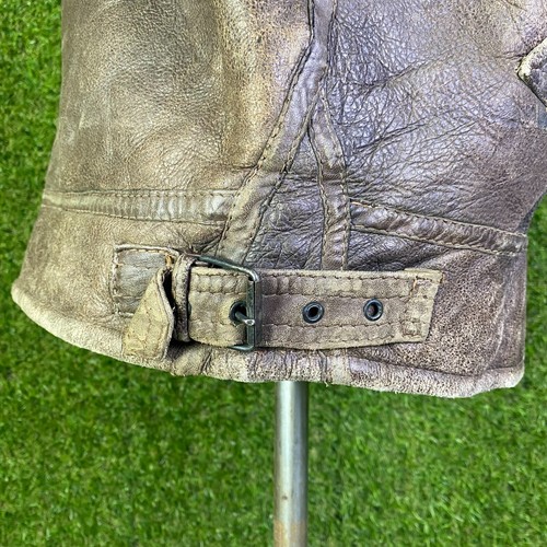 Vintage 80s 90s C&A WWII Style US Air Force Type B-3 Bomber Leather Jacket - Picture 16 of 22