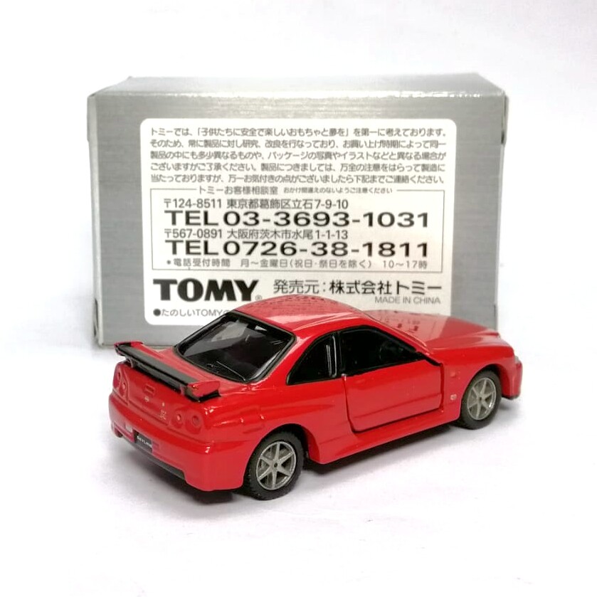 TOMICA LIMITED TL NISSAN SKYLINE GT-R R34 1/61 TOMY 20 NEW RED B