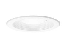 Halo 5 in. White Recessed Ceiling Light Trim with Open Splay