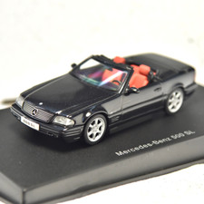 1/43 Autoart Mercedes Benz 500 SL R129 Black Cabriolet Special Diecast Toy Car