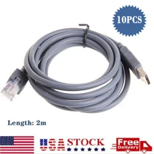 10PCS 6ft Barcode Scanner USB Cable 2M for Symbol LS2208 DS9208 CBA-U01-S07ZAR