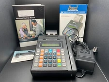 HYPERCOM T7P CREDIT CARD MACHINE W/SUPPLIES & OVERLAY TESTED WORKS T7P-T T77