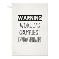 Warnung World's Grumpiest Environmentalist Geschirrtuch SpüLlappen Toll Best