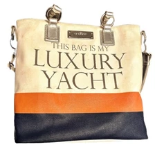 My Flat In London  Luxury Yacht Islands Tote Bag Purse Onassis