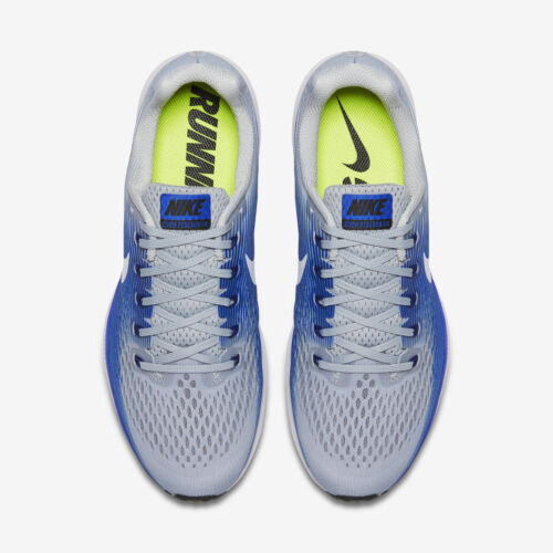 Nike Air Zoom Pegasus 34 Running Shoes, Moon Particle Blac Blu