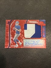 2019 Daniel Jones Panini Certified Football Freshman Fabric RPA /25 Red NY Giant