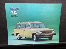 ORIGINAL CAR DEALERSHIP BROCHURE VINTAGE 75TH ANNIVERSARY FIAT 124 WAGON FLYER