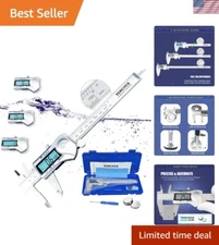 Versatile 6 Inch Digital Caliper - Stainless Steel,  Waterproof & Auto-Off