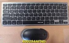 Wireless USB Keyboard with Mouse Combo Mice Set - Black